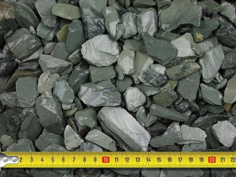 Emerald Slate Chippings 20mm - 800kg Bulk Bag - Armstrong Cheshire