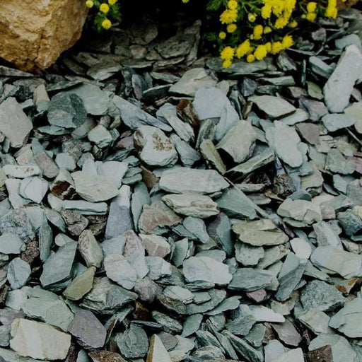 Emerald Slate Chippings 40mm - 800kg Bulk Bag - Armstrong Cheshire