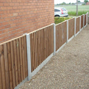 Feather Edge Fencing Boards Pressure Treated Brown 125mm - Armstrong Cheshire
