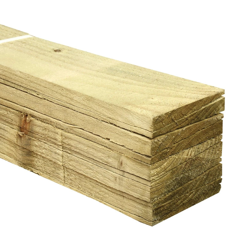 Feather Edge Fencing Boards Pressure Treated Green 125mm - Armstrong Cheshire