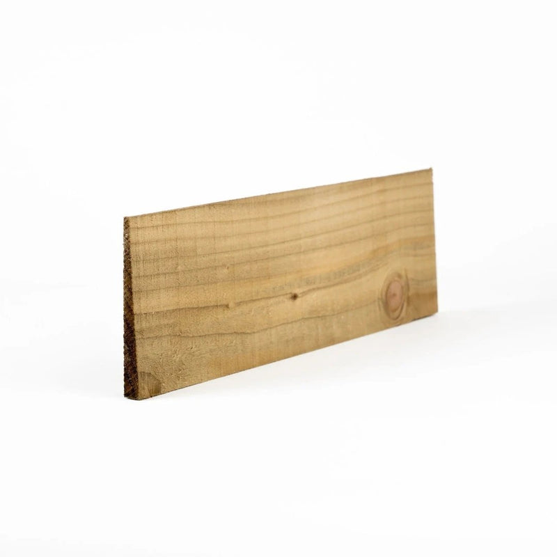Feather Edge Fencing Boards Pressure Treated Green 125mm - Armstrong Cheshire