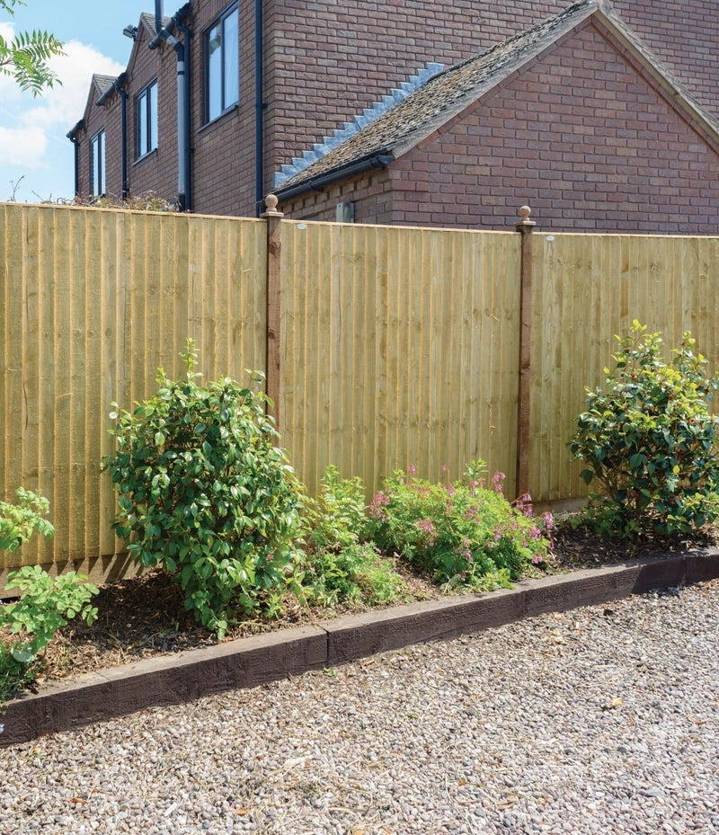 Feather Edge Fencing Boards Pressure Treated Green 125mm - Armstrong Cheshire