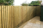 Feather Edge Fencing Boards Pressure Treated Green 150mm - Armstrong Cheshire