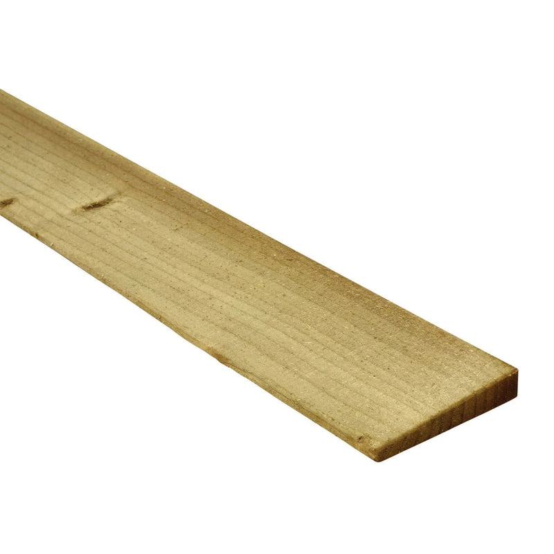 Feather Edge Fencing Boards Pressure Treated Green 150mm - Armstrong Cheshire