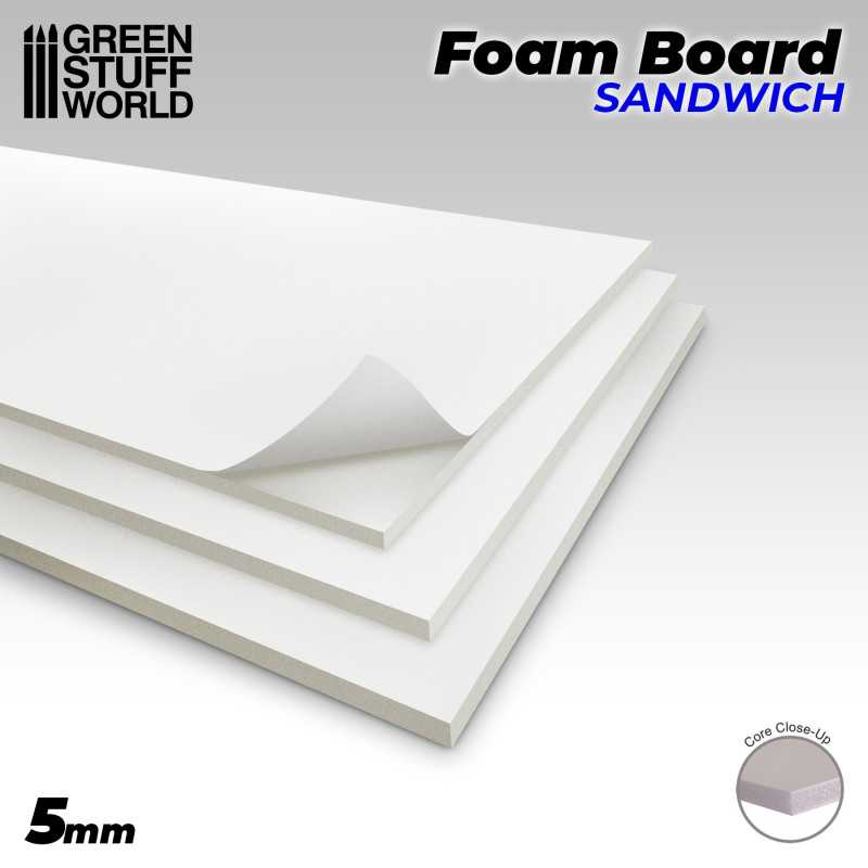 5mm Foamboard: 20x30cm - 2pc | Green Stuff World