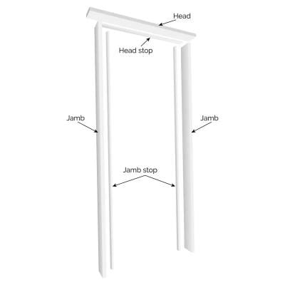 Door Lining Set White Primed Universal Engineered Hardwood For Internal Doors