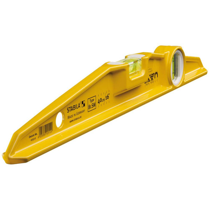 Stabila Magnetic Spirit Level 81 SM Bevelled Hands Free Alignment for Steel Frames Tradespeople