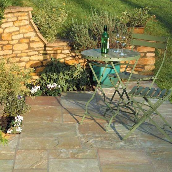 Indian Sandstone Paving Slab - Autumn Green - Armstrong Cheshire
