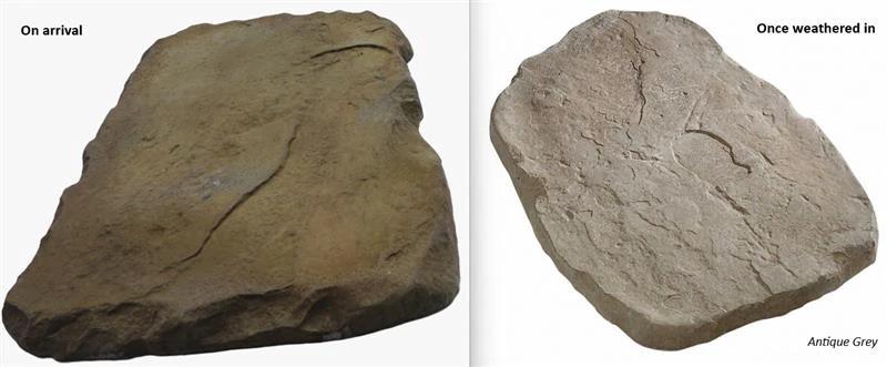 Japanese Garden Concrete Stepping Stones 475-550mm - Pack of 25 - Armstrong Cheshire