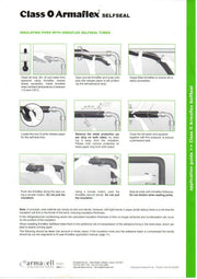 K-Flex Self-Seal Pipe Insulation 2m Length High-Efficiency Class 0 Rubber - Armstrong Cheshire