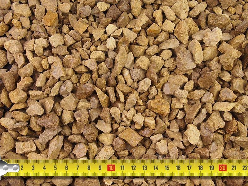 Limestone Cream Gravel 14mm - 800kg Bulk Bag - Armstrong Cheshire