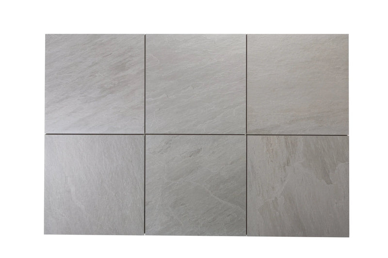Luzia Porcelain Paving  Sandstone Grey Outdoor Tiles - Armstrong Cheshire