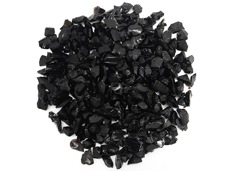 Midnight Black Tumbled Glass Chippings 10-20mm - Armstrong Cheshire