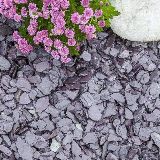 Midnight Blue Slate Chippings 20mm 25/50 20kg Bags - Armstrong Cheshire