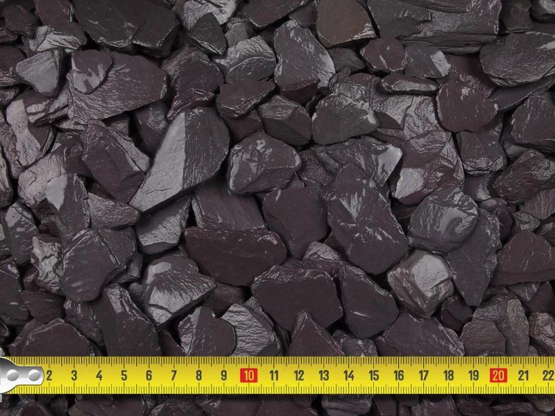 Midnight Blue Slate Chippings 20mm - 800kg Bulk Bag - Armstrong Cheshire
