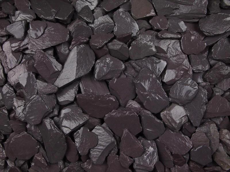 Midnight Blue Slate Chippings 20mm - 800kg Bulk Bag - Armstrong Cheshire