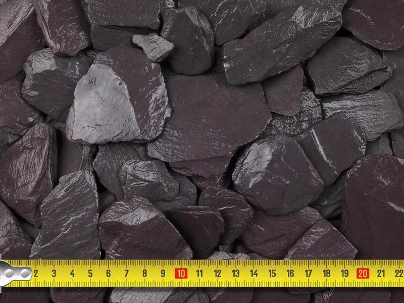 Midnight Blue Slate Chippings 40mm - 800kg Bulk bag - Armstrong Cheshire
