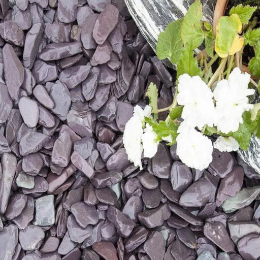 Midnight Blue Slate Chippings 40mm - 800kg Bulk bag - Armstrong Cheshire