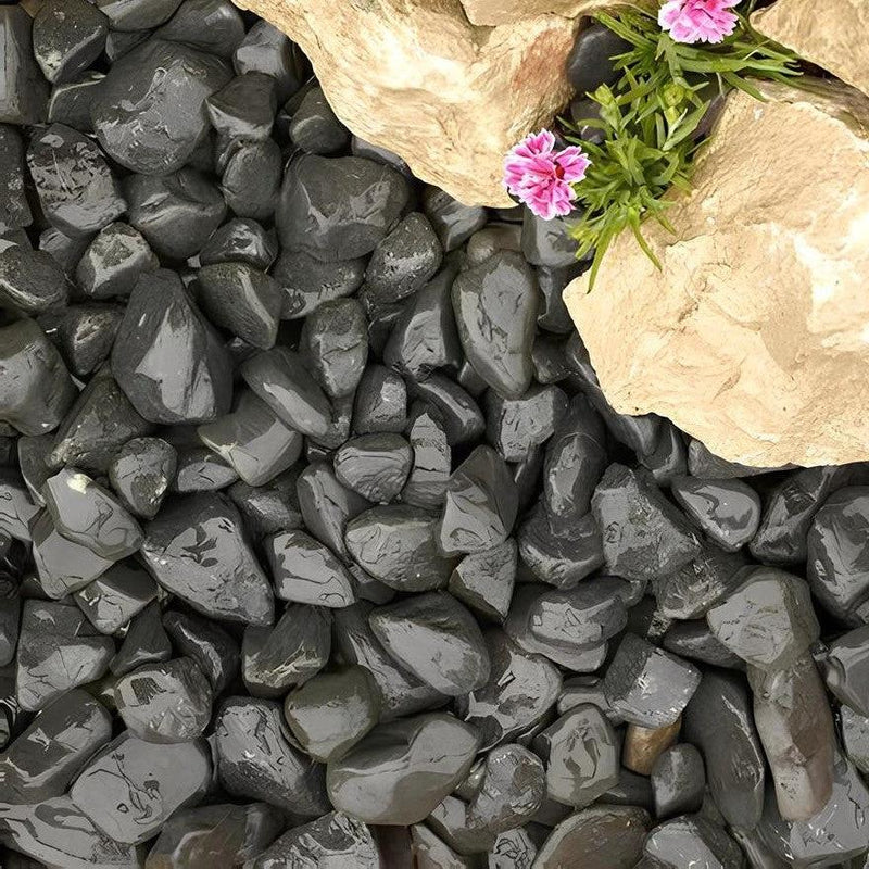 Midnight Granite 60-120mm Decorative Cobbles - Armstrong Cheshire