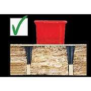 Prevents insulation compression