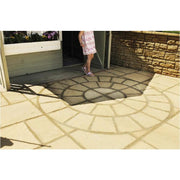 Patio Circle Concrete Paving Kit Cathedral Circle 1.8m  Diameter Barley - Armstrong Cheshire