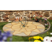 Patio Circle Kit Aurora Concrete Paving Antique Grey / Barley - Armstrong Cheshire