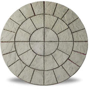 Patio Circle Kit Cathedral Concrete Paving 2.56m Diameter Weathered Moss - Armstrong Cheshire