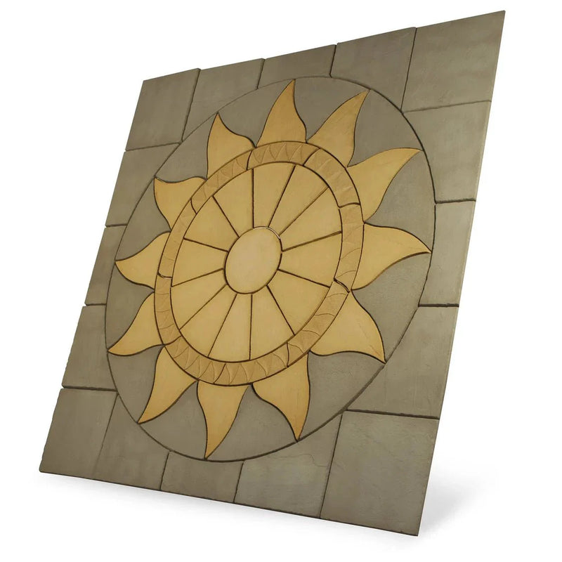 Patio Circle Kit Sun Circle Concrete Paving 2.56m Antique Grey - Armstrong Cheshire