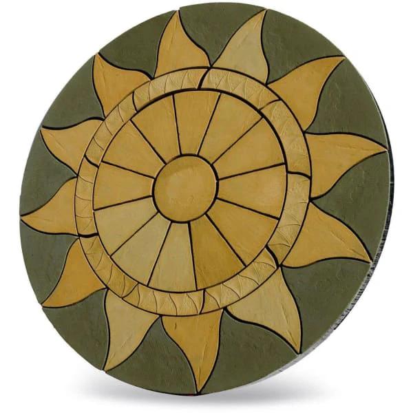 Patio Circle Kit Sun Circle Concrete Paving 2.56m Antique Grey - Armstrong Cheshire