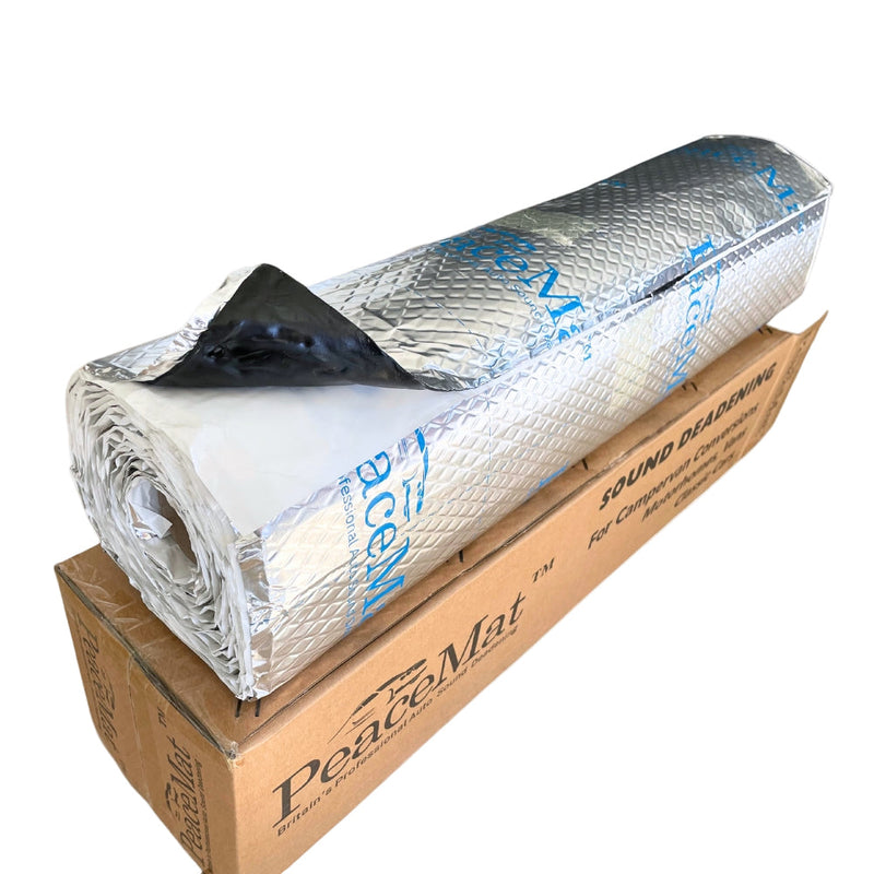 Camper Van Sound Deadening Mat, PeaceMAT XR 6m Roll in Silver