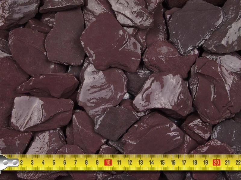 Plum Welsh Slate Chippings 40mm - 800kg Bulk Bags - Armstrong Cheshire