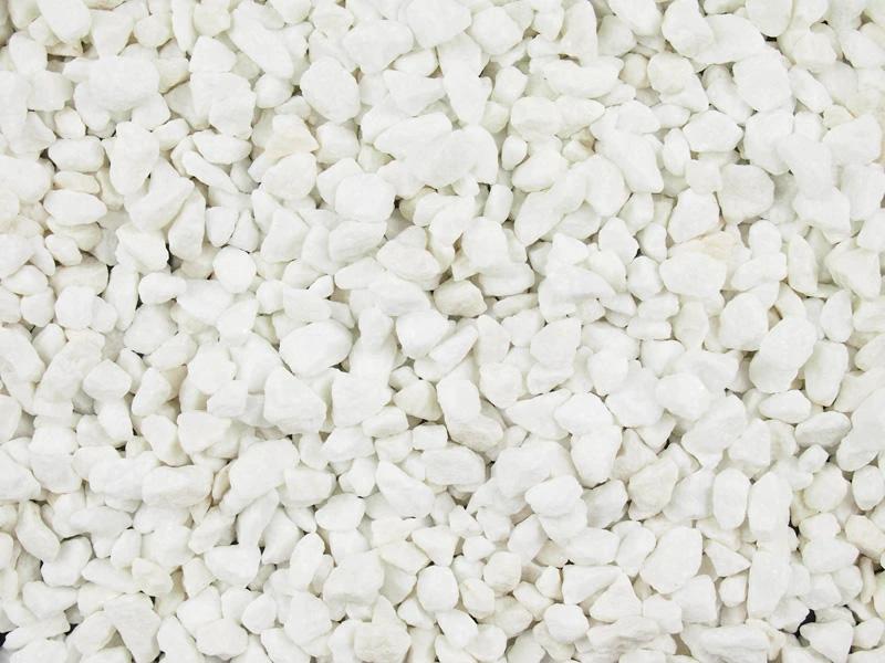 Polar White Spanish Marble Gravel 10mm - 800kg Bulk Bag - Armstrong Cheshire