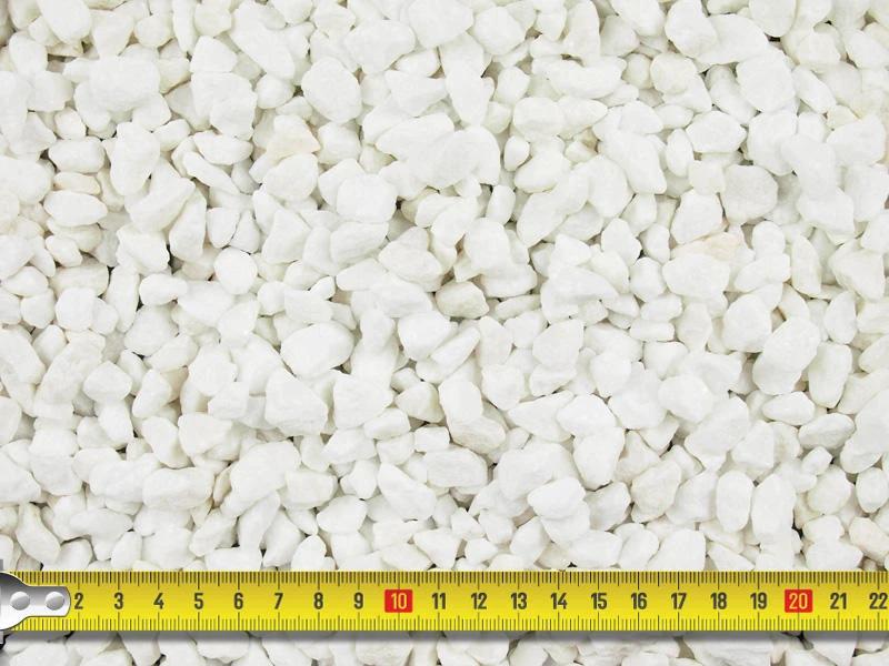 Polar White Spanish Marble Gravel 10mm - 800kg Bulk Bag - Armstrong Cheshire