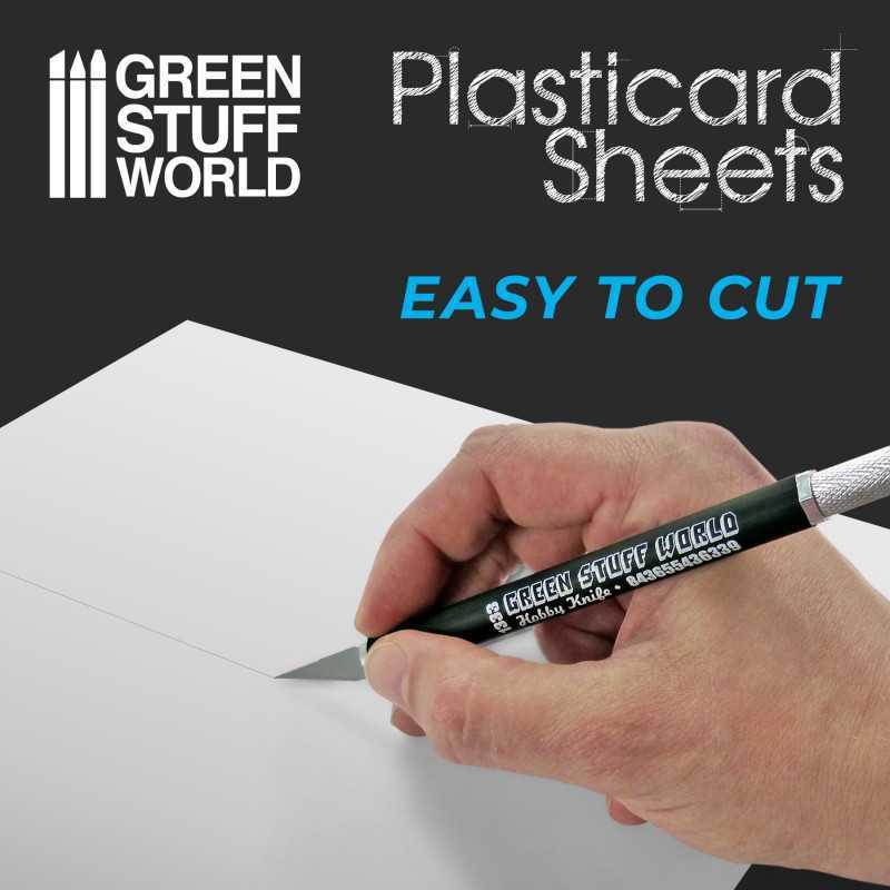 Plasticard Styrene Sheets: 20x30cm - 7pc | Green Stuff World
