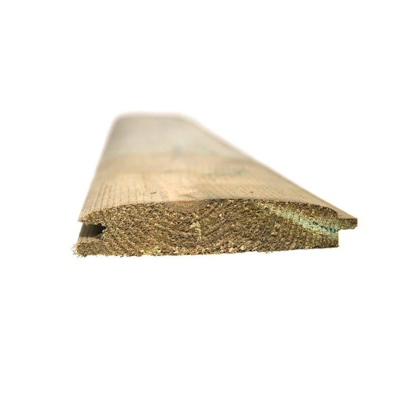 Tanalised LogLap Timber Cladding - 21mm x 88mm (3.5") Finished Size - Armstrong Cheshire