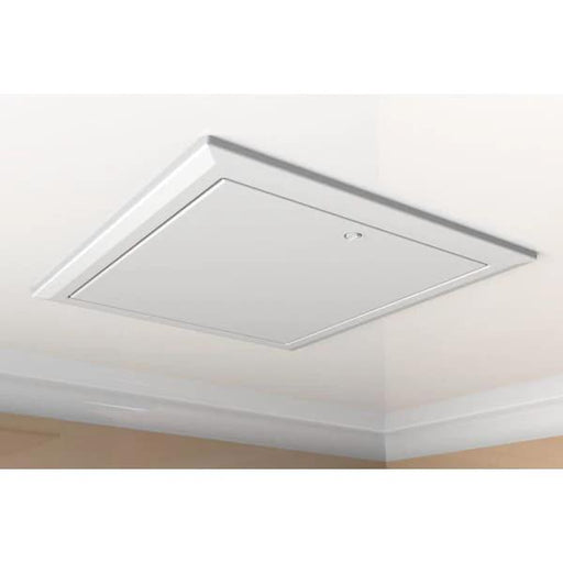 Timloc 1169 Plastic Hinged Loft Access Door 562x662mm - White - Armstrong Cheshire