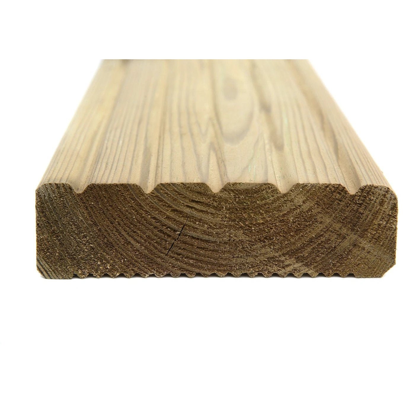 Treated Heavy Duty Timber Decking Board Packs 120 x 35mm finished size ...