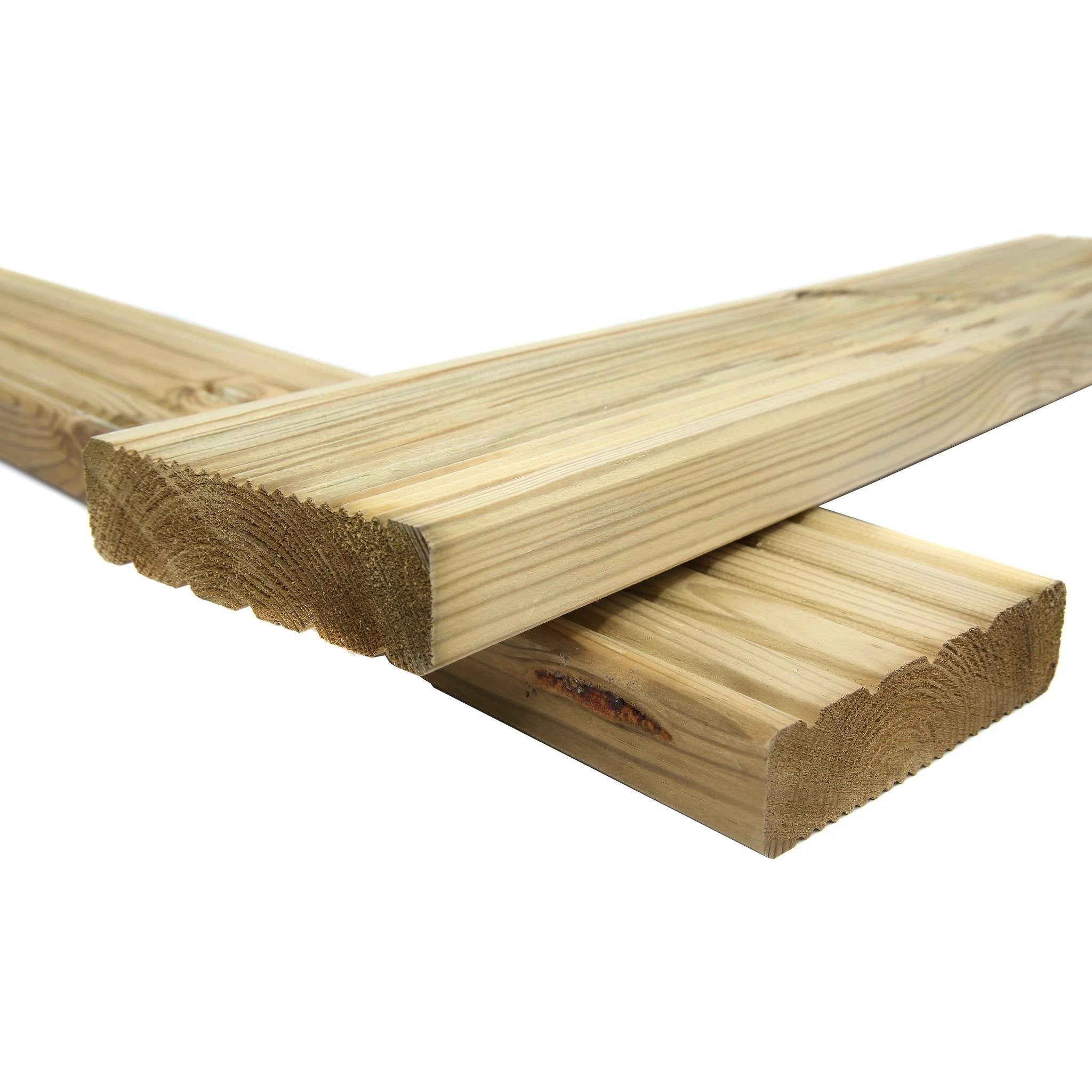 Treated Heavy Duty Timber Decking Board Packs 120 x 35mm finished size ...