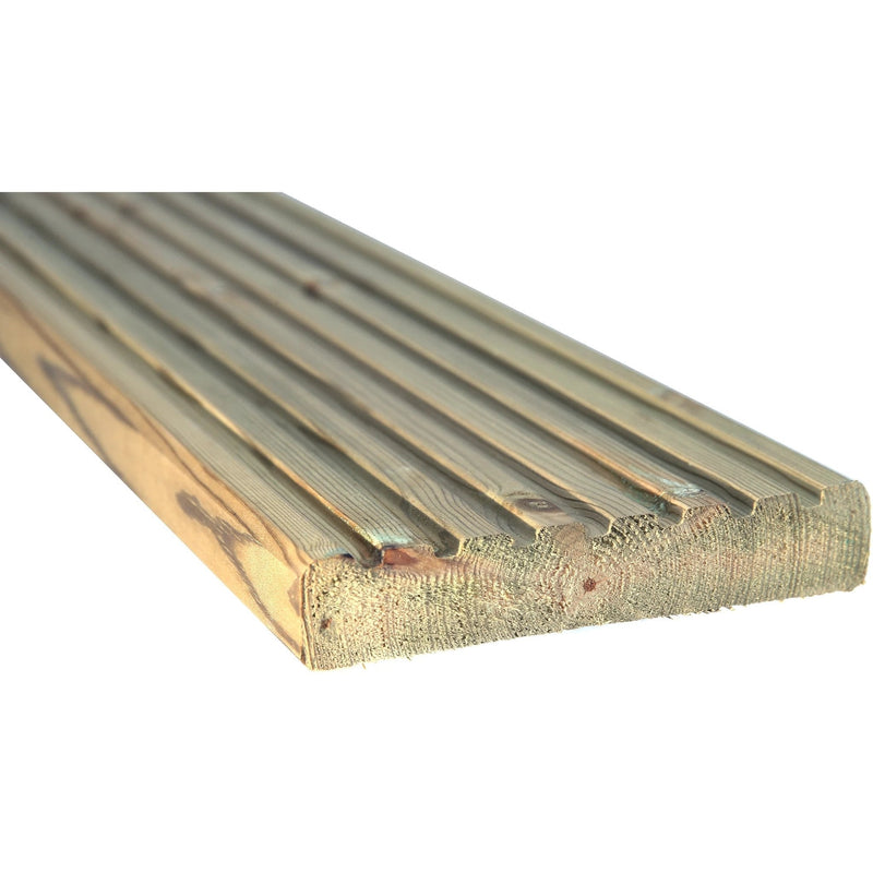 Timbre Board Treated Timber Decking Board 145mm x 27mm Finished Size — Plywoodetc